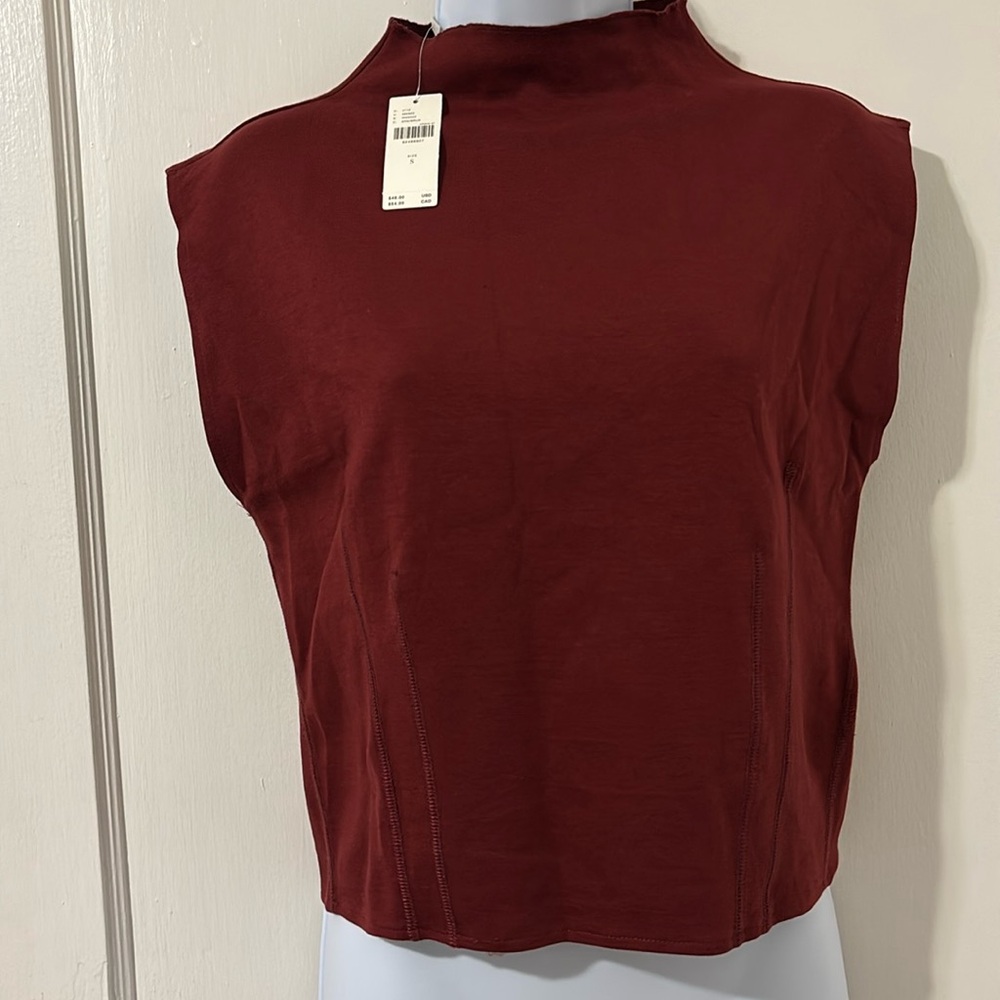 Anthropologie Mock-Neck Top